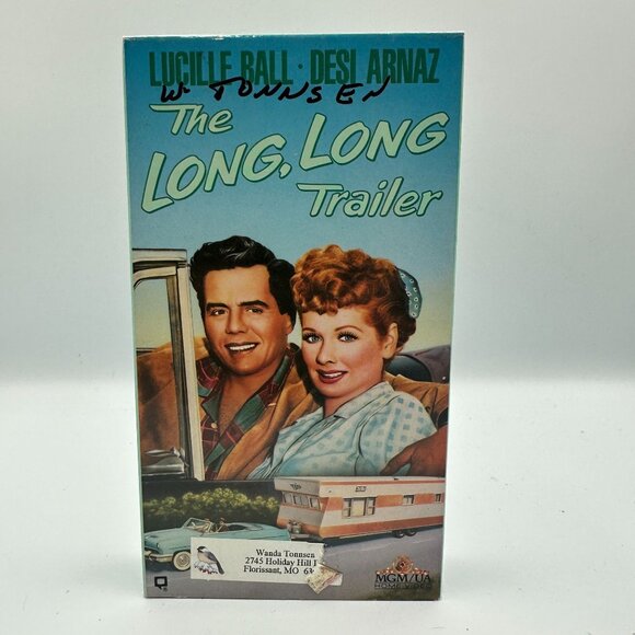 The Long Long Trailer VHS Movie 1954 Lucille Ball Desi Arnaz Not Rated Comedy - Picture 1 of 3